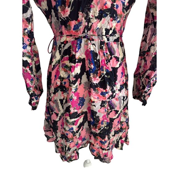 IRO Women's Pink Floral Wrap Dress Size 34 US XS - Picture 8 of 11